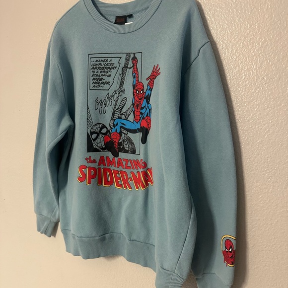 Marvel Light Blue Amazing Spider-Man Crewneck Sweater - Picture 2 of 5
